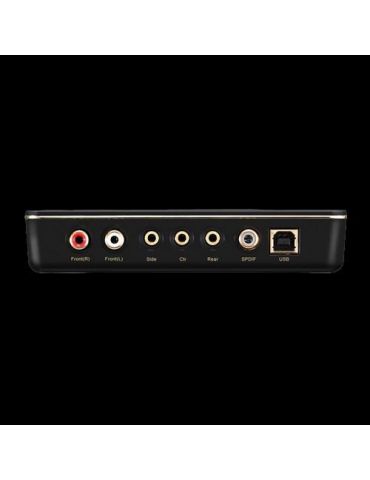 Placa de sunet asus xonar_u7_mkii usb procesor audio: c-media usb2.06632ax Asus - 1 - Tik.ro