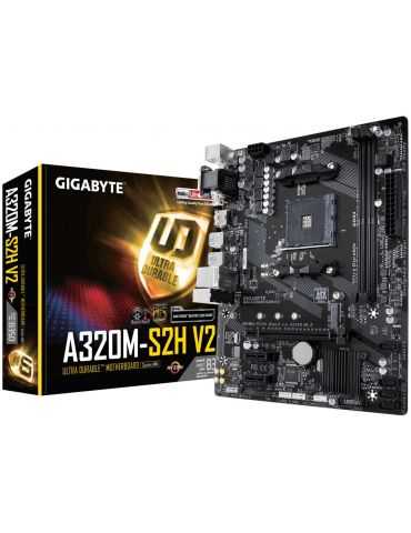 Gigabyte GA-A320M-S2H V2 (rev. 1.1) AMD B350 Mufă AM4 micro-ATX Gigabyte - 9