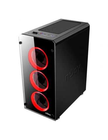 Carcasa njoy kian fara sursa atx black  tip carcasa middle Njoy - 1