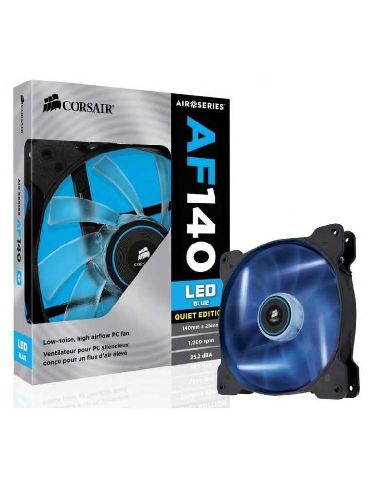 Cooler carcasa corsair af140 led blue quiet edition high airflow