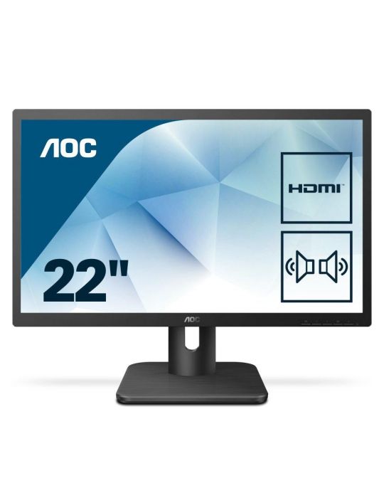Monitor 21.5" AOC 22E1D, FHD 1920*1080, 60 Hz, WLED, TN, 16:9, 2 ms, 250cd/mp, 1000:1/ 20M:1 Aoc - 1