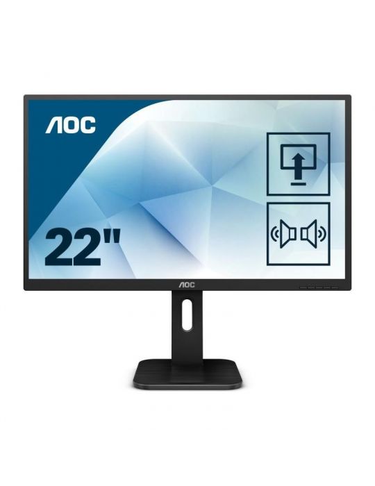 Monitor 21.5" AOC 22P1D, FHD 1920*1080, 60 Hz, WLED, TN, 16:9, 2 ms, 250 cd/mp, 1000:1/ 50M:1 Aoc - 1