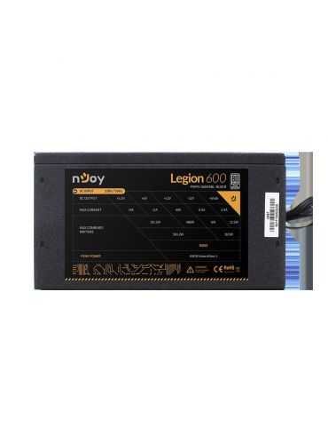 Sursa njoy legion 600 600w semi-modulara 80 plus silver eff. Njoy - 1
