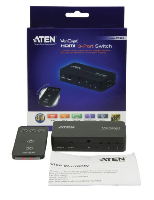 ATEN VS381 distribuitoare video HDMI Aten - 8