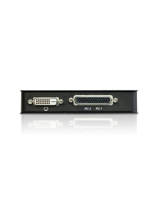 Aten CS72D switch-uri pentru tastatură, mouse și monitor (KVM) Negru Aten - 2