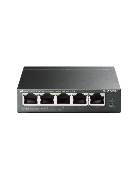 TP-LINK TL-SF1005LP switch-uri Fara management Fast Ethernet (10/100) Power over Ethernet (PoE) Suport Negru Tp-link - 1