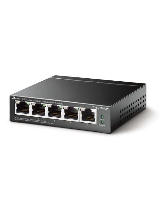 TP-LINK TL-SG1005LP switch-uri Fara management Gigabit Ethernet (10/100/1000) Power over Ethernet (PoE) Suport Negru Tp-link - 3