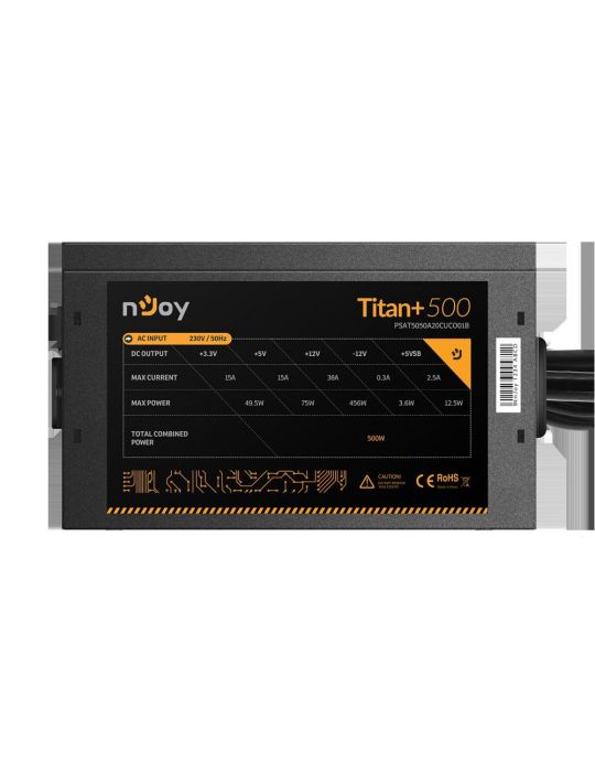 Sursa njoy titan+ 500 atx 500w  putere (w) 500  versiune Njoy - 1