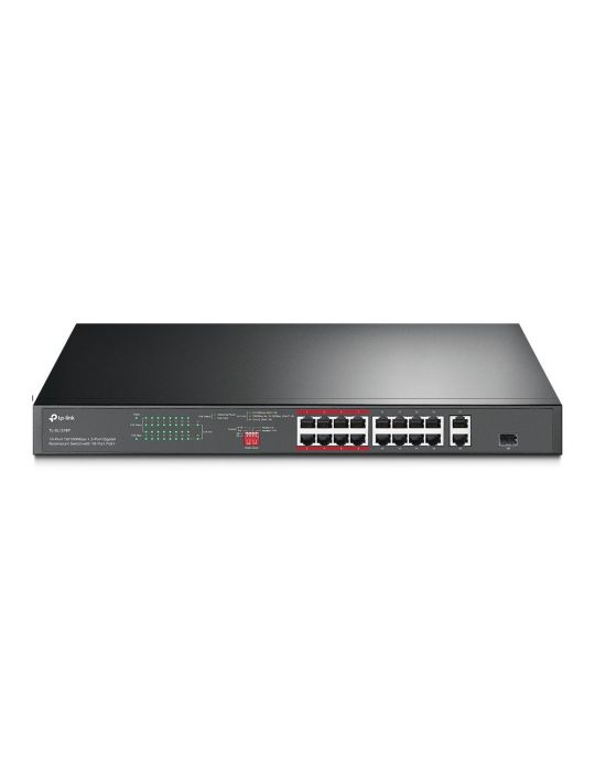 TP-LINK TL-SL1218P switch-uri Fast Ethernet (10/100) Power over Ethernet (PoE) Suport Negru Tp-link - 1