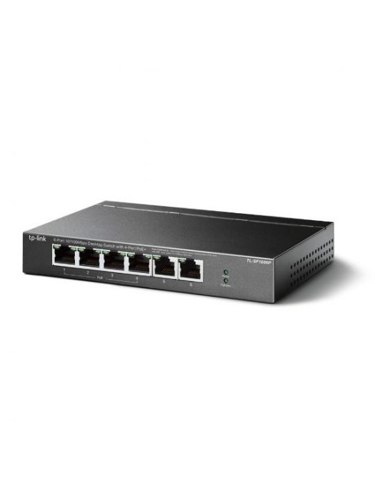 TP-LINK TL-SF1006P switch-uri Fast Ethernet (10/100) Power over Ethernet (PoE) Suport Negru Tp-link - 2