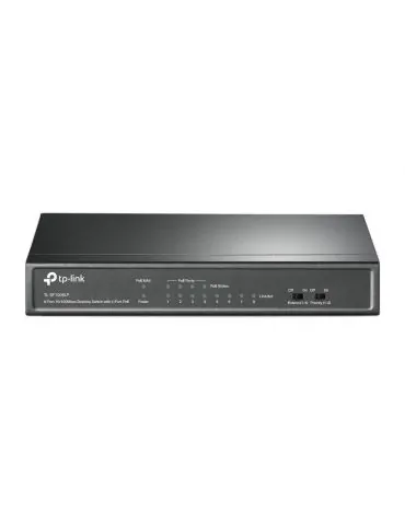 TP-LINK TL-SF1008LP switch-uri Fara management Fast Ethernet (10/100) Power over Ethernet (PoE) Suport Negru Tp-link - 1 - Tik.ro