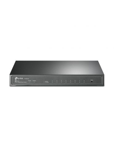 TP-LINK T1500G-8T (TL-SG2008) Gestionate L2/L3/L4 Gigabit Ethernet (10/100/1000) Power over Ethernet (PoE) Suport Negru Tp-link  - Tik.ro
