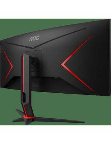 Monitor 34 aoc cu34g2x/bk uwqhd 3440*1440 144 hz 1 ms Aoc - 1