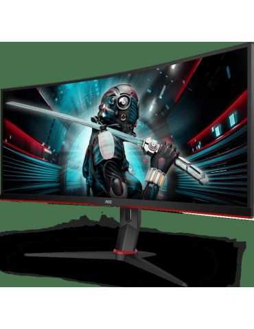 Monitor 34 aoc cu34g2x/bk uwqhd 3440*1440 144 hz 1 ms Aoc - 1