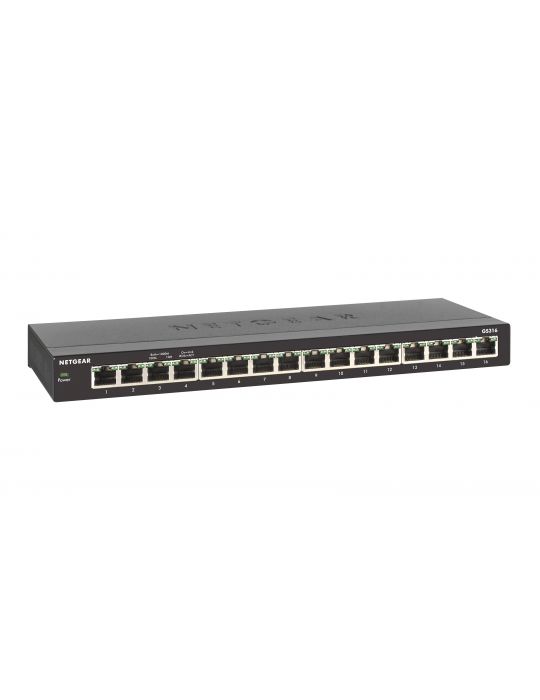 Netgear GS316 Fara management Gigabit Ethernet (10/100/1000) Negru Netgear - 8