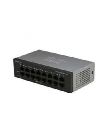 Cisco Small Business SF110D-16HP Fara management L2 Fast Ethernet (10/100) Power over Ethernet (PoE) Suport 1U Negru Cisco - 1 - Tik.ro