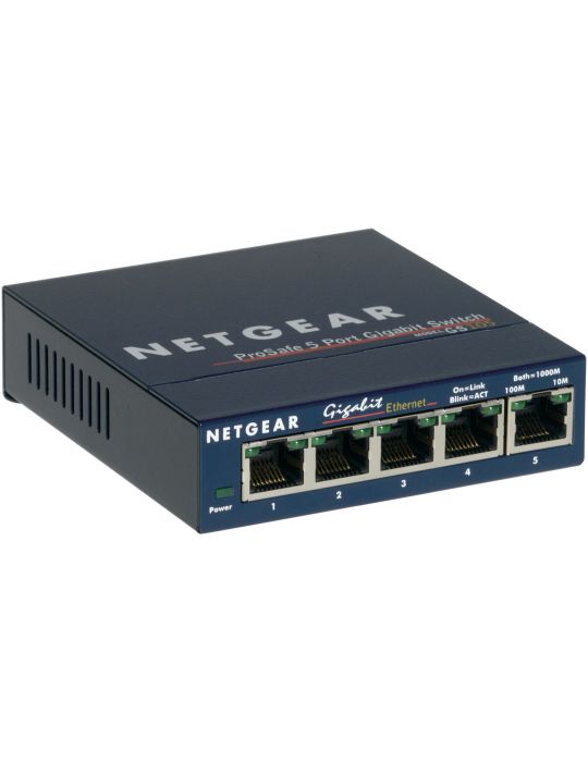 Netgear GS105 Fara management Gigabit Ethernet (10/100/1000) Albastru Netgear - 1