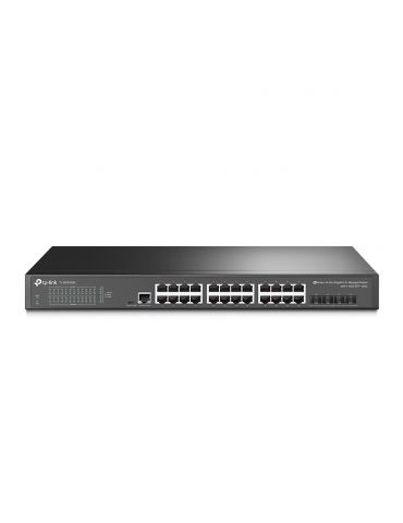 TP-LINK TL-SG3428X switch-uri Gestionate L2+ Gigabit Ethernet (10/100/1000) Negru Tp-link - 1 - Tik.ro