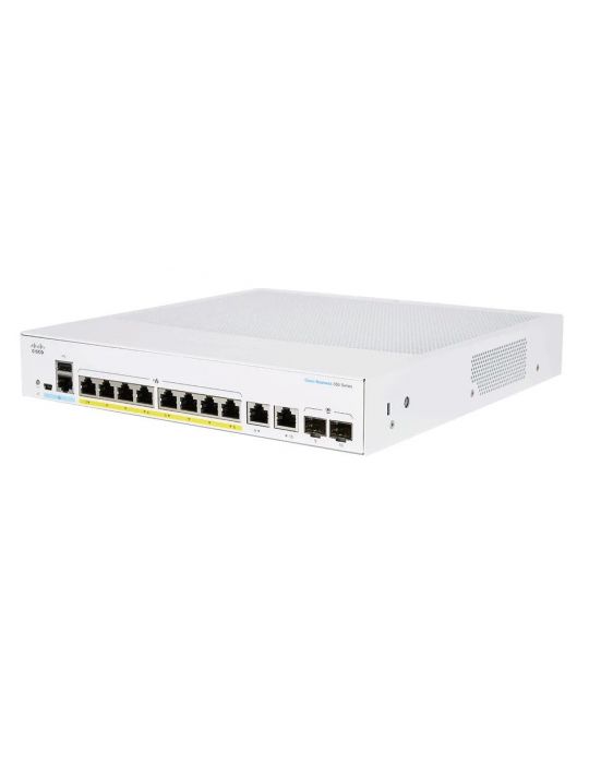 Cisco CBS250-8P-E-2G-EU switch-uri Gestionate L2/L3 Gigabit Ethernet (10/100/1000) Argint Cisco - 1
