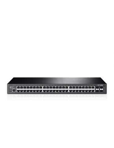 TP-LINK T2600G-52TS TL-SG3452 Gestionate L2+ Gigabit Ethernet (10/100/1000) 1U Negru Tp-link - 1 - Tik.ro