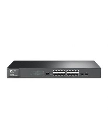 TP-LINK T2600G-18TS switch-uri Gestionate L2 Gigabit Ethernet (10/100/1000) Negru Tp-link - 1 - Tik.ro