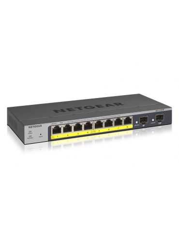 NETGEAR GS110TP Gestionate L2/L3/L4 Gigabit Ethernet (10/100/1000) Power over Ethernet (PoE) Suport Gri Netgear - 1 - Tik.ro
