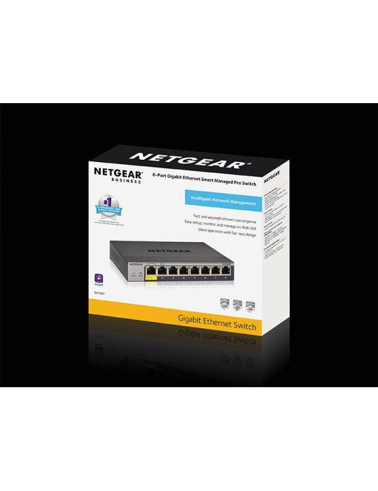 NETGEAR GS108Tv3 Gestionate L2 Gigabit Ethernet (10/100/1000) Gri Netgear - 3