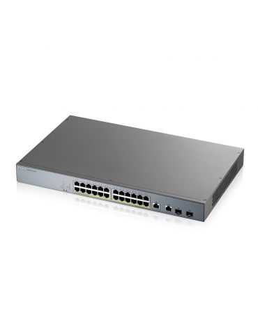 Zyxel GS1350-26HP-EU0101F switch-uri Gestionate L2 Gigabit Ethernet (10/100/1000) Power over Ethernet (PoE) Suport Gri Zyxel - 2