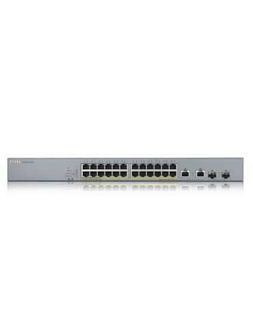 Zyxel GS1350-26HP-EU0101F switch-uri Gestionate L2 Gigabit Ethernet (10/100/1000) Power over Ethernet (PoE) Suport Gri Zyxel - 4
