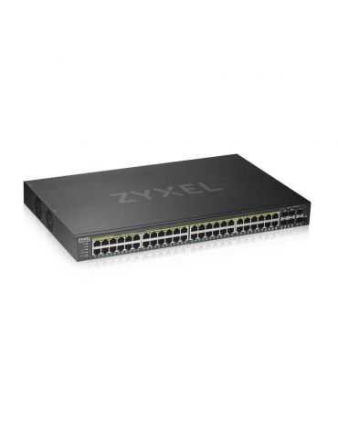 Zyxel GS1920-48HPV2 Gestionate Gigabit Ethernet (10/100/1000) Power over Ethernet (PoE) Suport Negru Zyxel - 1 - Tik.ro