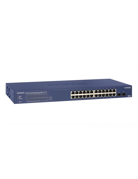 Netgear GS724TP Gestionate L2/L3/L4 Gigabit Ethernet (10/100/1000) Power over Ethernet (PoE) Suport 1U Negru, Gri Netgear - 1