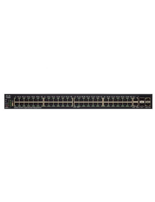 Cisco SG550X-48P Gestionate L3 Gigabit Ethernet (10/100/1000) Power over Ethernet (PoE) Suport 1U Negru, Gri Cisco - 1