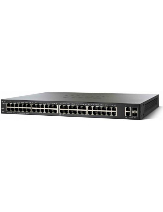 Cisco SF350-48P Gestionate L2/L3 Fast Ethernet (10/100) Power over Ethernet (PoE) Suport Negru Cisco - 1