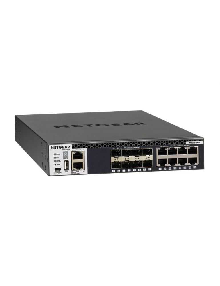 Hubs & Switches Netgear M4300-8X8F Gestionate L3 10G Ethernet (100/1000/10000) 1U Negru