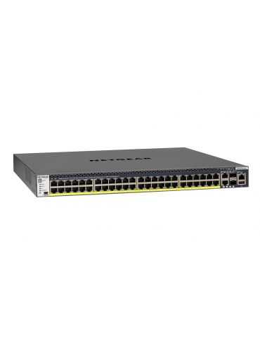 Netgear M4300-52G-PoE+ 550W PSU Gestionate L2/L3/L4 Gigabit Ethernet (10/100/1000) Power over Ethernet (PoE) Suport 1U Negru Net