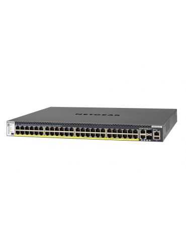 Netgear M4300-52G-PoE+ 550W PSU Gestionate L2/L3/L4 Gigabit Ethernet (10/100/1000) Power over Ethernet (PoE) Suport 1U Negru Net
