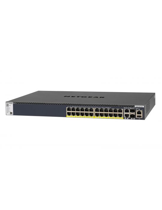 Netgear M4300-28G-PoE+ Gestionate L2/L3/L4 10G Ethernet (100/1000/10000) Power over Ethernet (PoE) Suport 1U Negru Netgear - 1