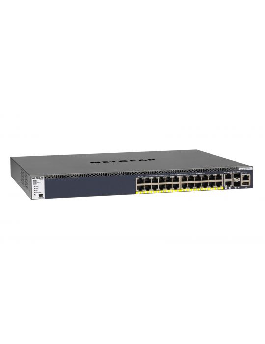Netgear M4300-28G-PoE+ Gestionate L2/L3/L4 10G Ethernet (100/1000/10000) Power over Ethernet (PoE) Suport 1U Negru Netgear - 3