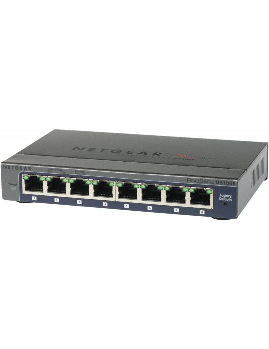 NETGEAR GS108E Gestionate Gigabit Ethernet (10/100/1000) Negru Netgear - 4