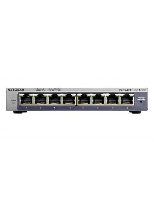 NETGEAR GS108E Gestionate Gigabit Ethernet (10/100/1000) Negru Netgear - 7