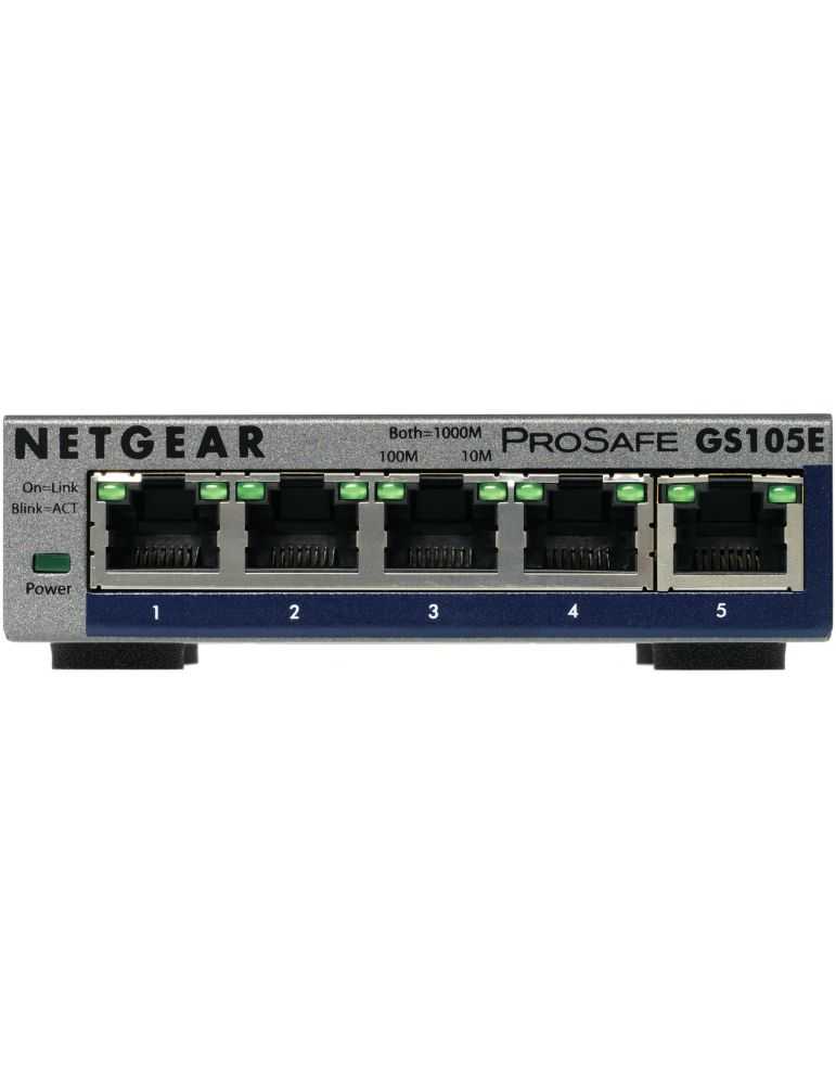 Netgear Switch Netgear GS105E-200PES, 5x RJ-45, 10/100/1000Mbps