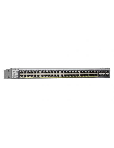 Netgear GS752TPSB-100EUS switch-uri Gestionate L3 Power over Ethernet (PoE) Suport 1U Din oţel inoxidabil Netgear - 1 - Tik.ro