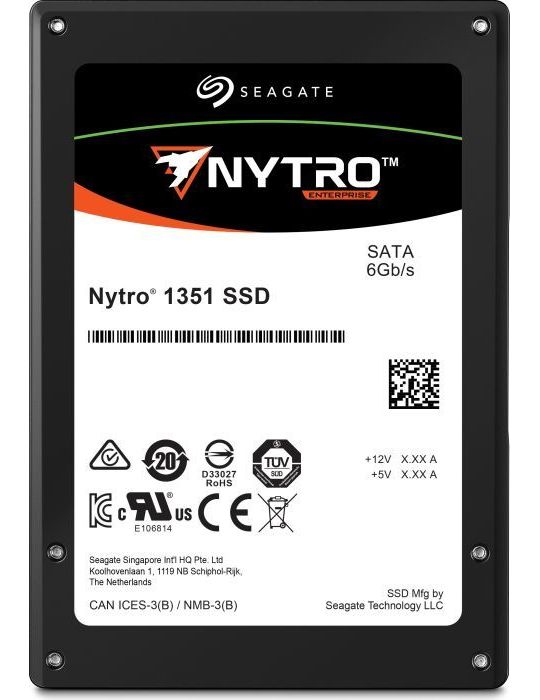Seagate Nytro 1351 2.5" 960 Giga Bites ATA III Serial 3D TLC Seagate - 1