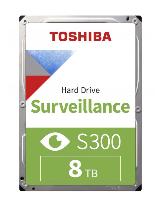Hard disk Toshiba S300 Surveillance  8000GB  SATA III  7200RPM  3.5" Toshiba - 1