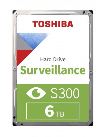 Hard disk Toshiba S300 Surveillance  6000GB  SATA III  7200RPM  3.5" Toshiba - 1 - Tik.ro