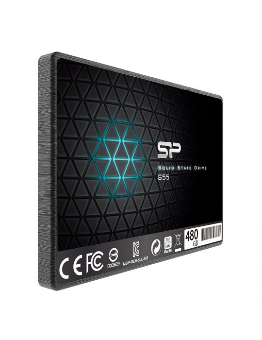 Silicon Power Slim S55 2.5" 480 Giga Bites ATA III Serial TLC Silicon power - 2