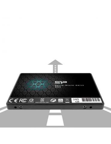 Silicon Power Slim S55 2.5" 240 Giga Bites ATA III Serial TLC Silicon power - 5