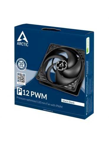ARCTIC P12 PWM Carcasă calculator Distracţie 12 cm Negru Arctic - 6