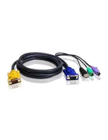 ATEN 2L5301UP cabluri KVM Negru 1 m Aten - 1