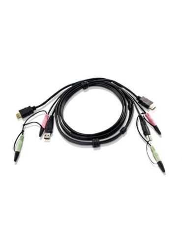 ATEN 2L-7D02UH cabluri KVM Negru 1,8 m Aten - 1 - Tik.ro